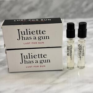 2 Juliette Has A Gun -Lust For Sun- Eau De Parfum Spray Sample 1.7ml Ea New NIB